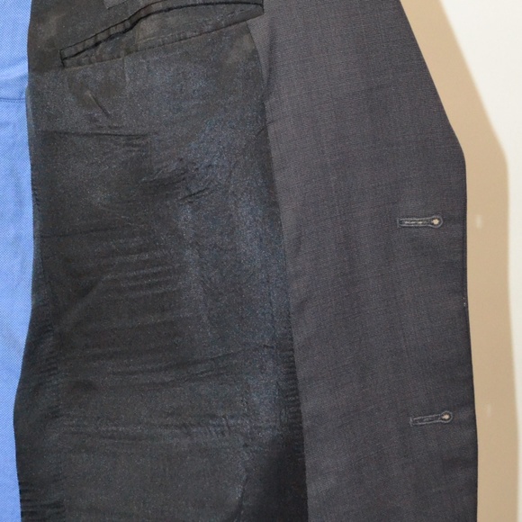 Jos A Bank 46R Sport Coat Blazer Suit Jacket Black - Picture 5 of 8